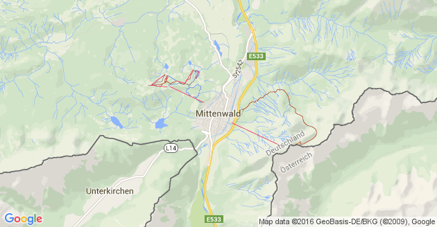 Karte Mittenwald