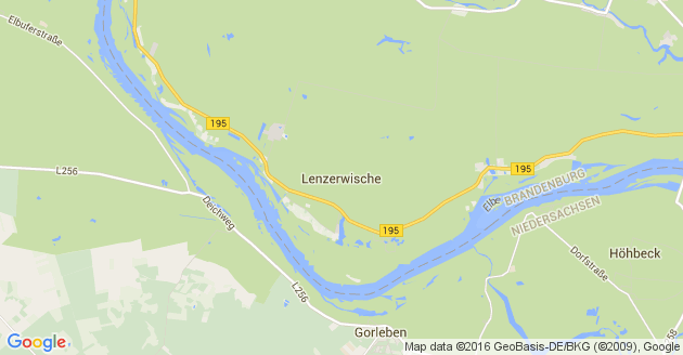Karte Lenzerwische