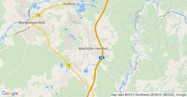 Karte Maxhütte Haidhof