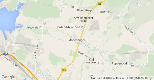 Karte Mönchhagen