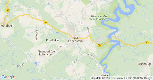 Karte Neundorf bei Bad Lobenstein