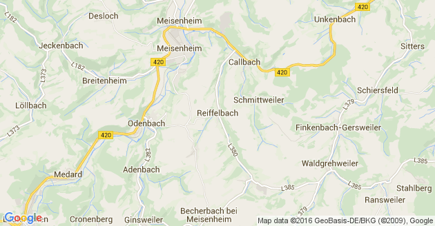 Karte Reiffelbach