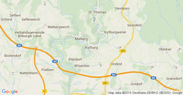 Karte Kyllburg