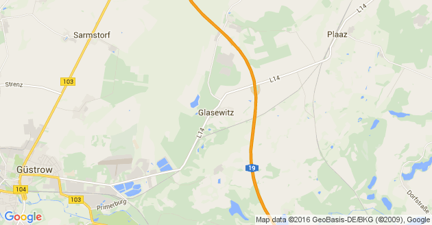 Karte Glasewitz