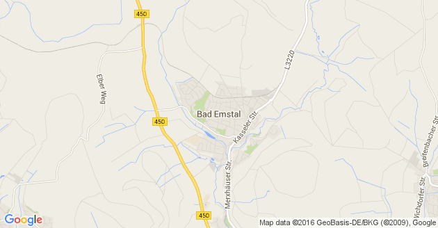 Karte Bad Emstal