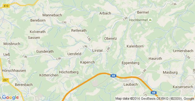 Karte Lirstal