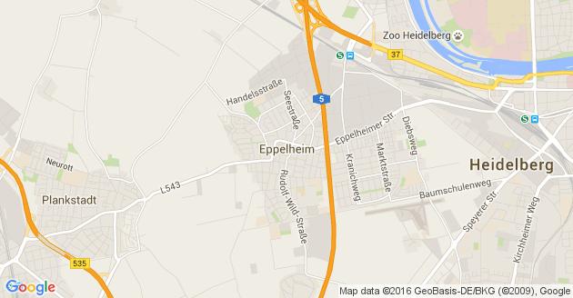 Karte Eppelheim in Baden