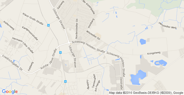 Karte Ellerau in Holstein