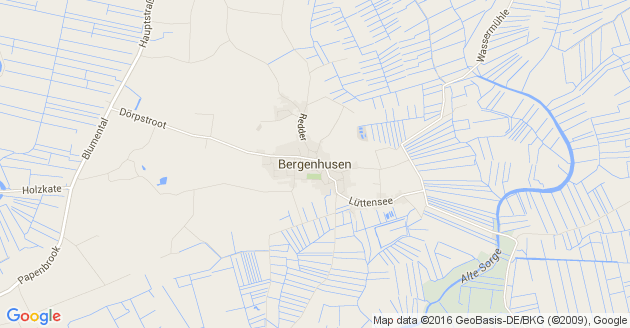 Karte Bergenhusen