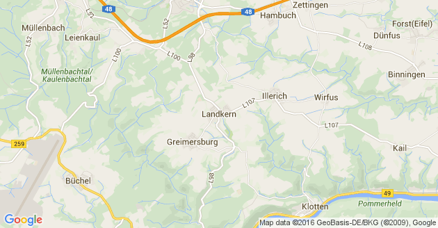 Karte Landkern