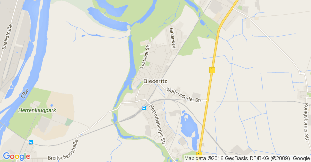 Karte Biederitz