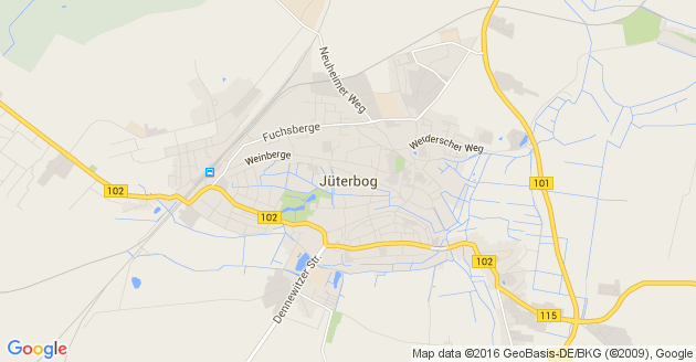 Karte Jüterbog