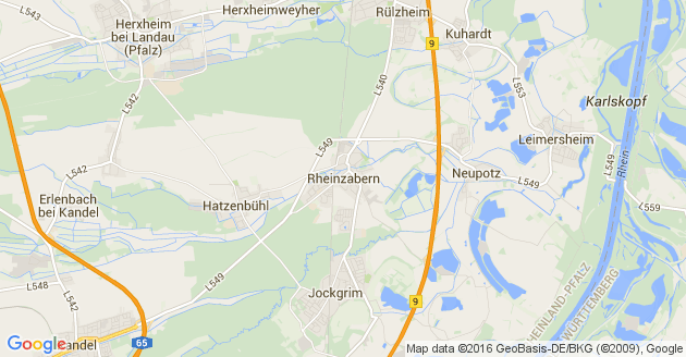 Karte Rheinzabern