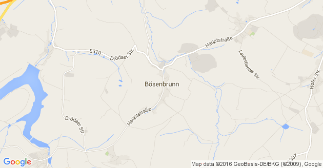 Karte Bösenbrunn