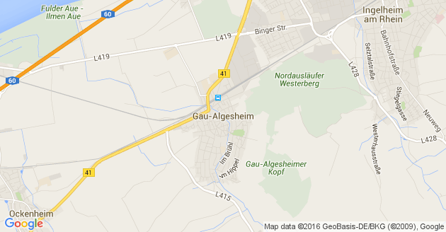 Karte Gau Algesheim