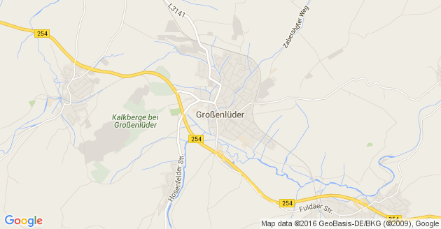 Karte Großenlüder