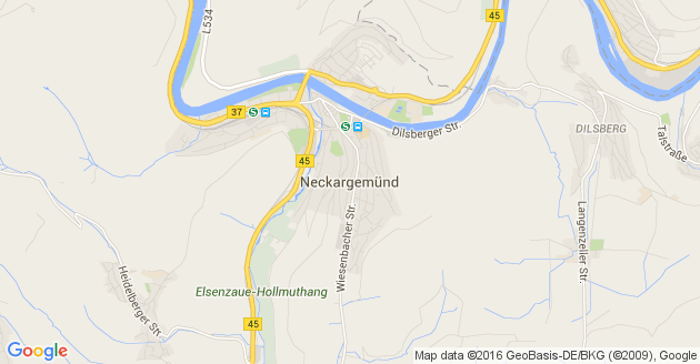 Karte Neckargemünd