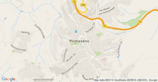 Karte Pirmasens              