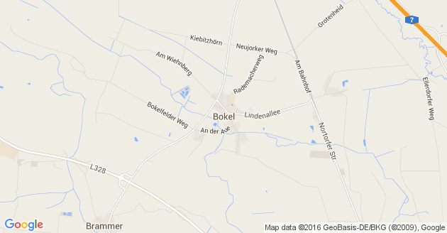 Karte Bokel bei Rendsburg