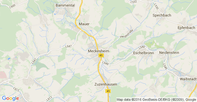 Karte Meckesheim