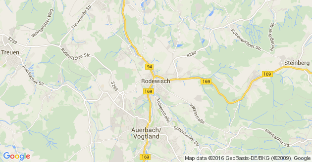 Karte Rodewisch