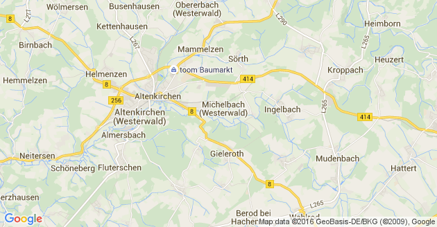 Karte Michelbach im Westerwald