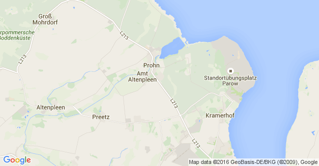 Karte Lüssow bei Stralsund