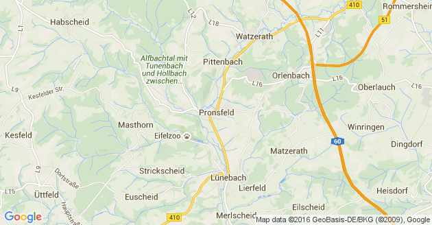 Karte Pronsfeld