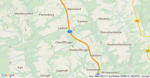 Karte Greimerath in der Eifel