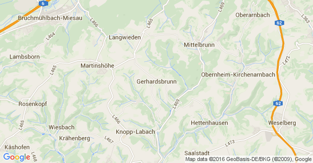 Karte Gerhardsbrunn