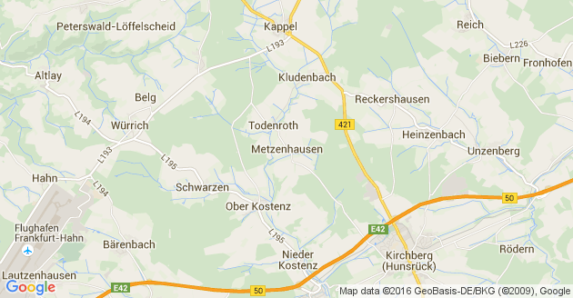 Karte Metzenhausen