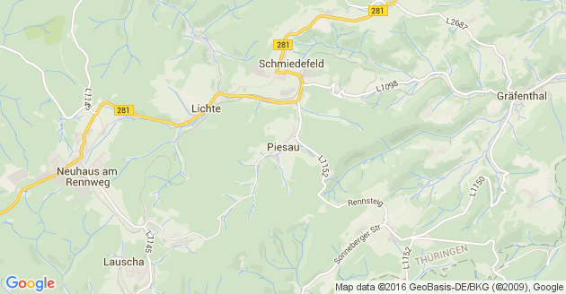 Karte Piesau