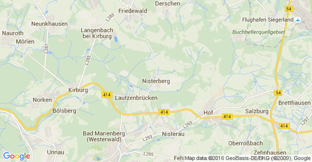 Karte Nisterberg