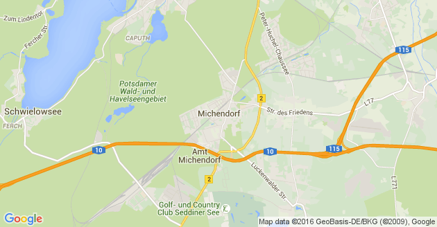 Karte Michendorf