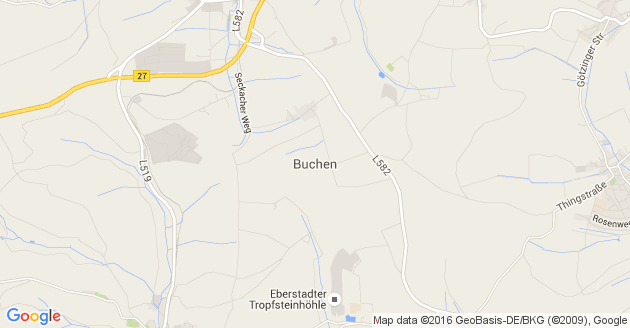 Karte Buchen im Odenwald