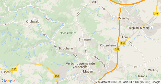 Karte Rieden in der Eifel