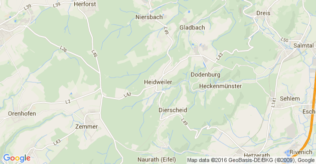 Karte Heidweiler bei Wittlich