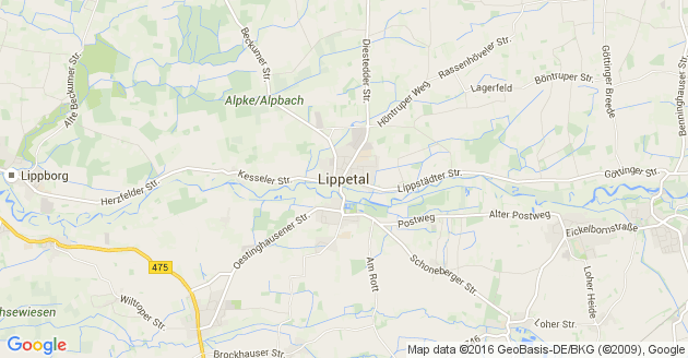 Karte Lippetal