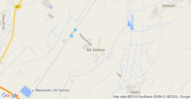 Karte Bandenitz Post Alt Zachun