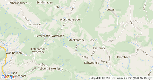 Karte Mackenrode
