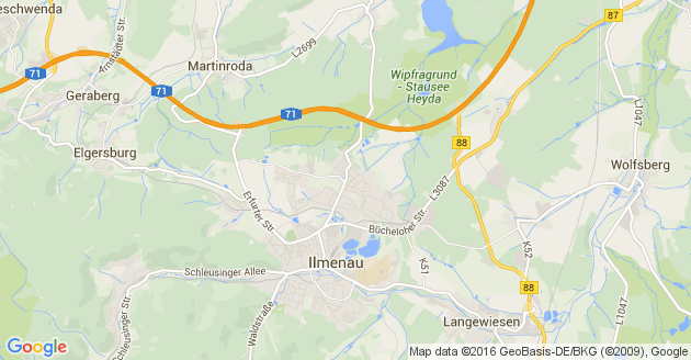 Karte Martinroda bei Ilmenau