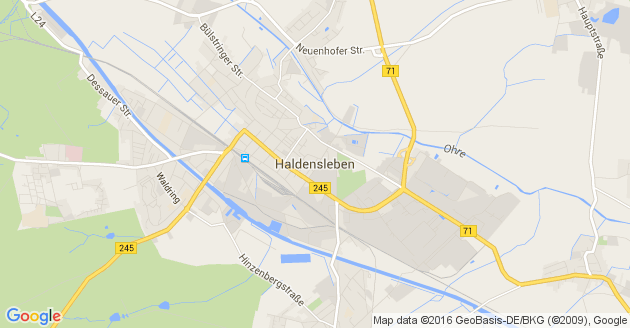 Karte Erxleben bei Haldensleben