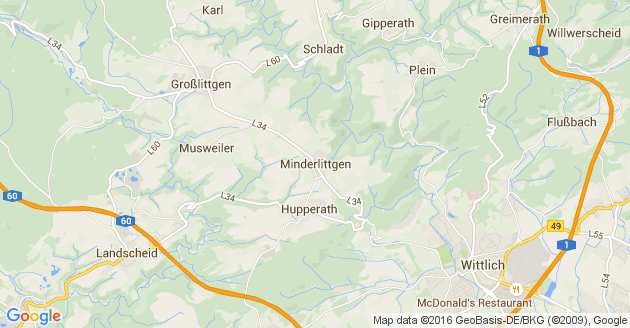 Karte Minderlittgen
