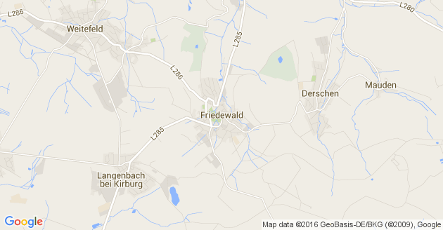 Karte Friedewald im Westerwald