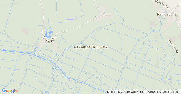 Karte Alt Zauche Wußwerk