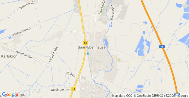 Karte Baar Ebenhausen