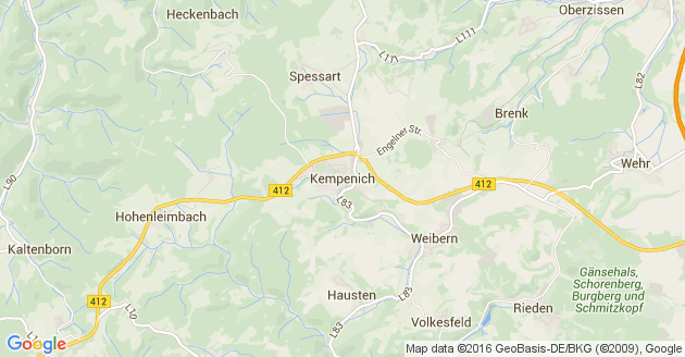 Karte Kempenich