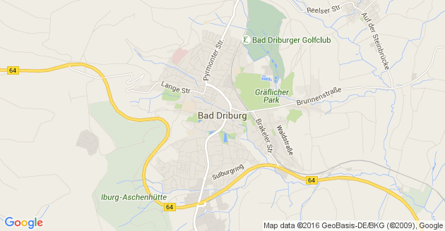 Karte Bad Driburg