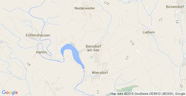 Karte Biersdorf am See