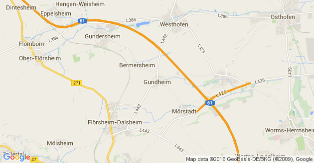 Karte Gundheim